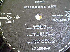 [Wishbone Ash - Colombian compilation cover art, detail]