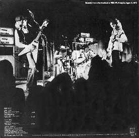 [Live From Memphis cover art, back]