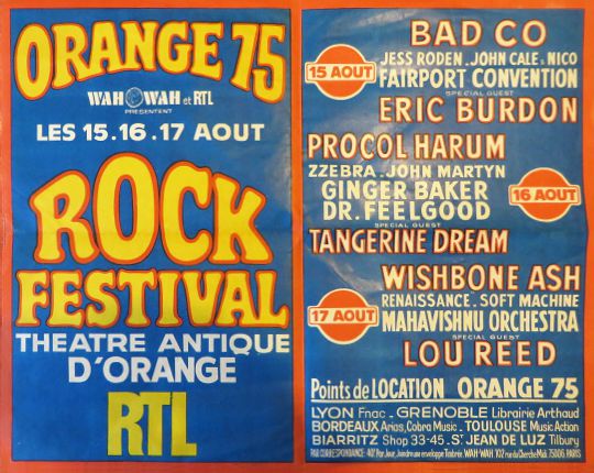 [1975 Orange Festival Poster artwork]