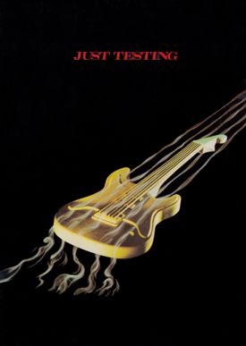 [1980 Just Testing Tour Book cover art, back]