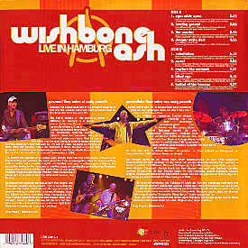 [Live in Hamburg LP cover art, back]