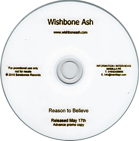[Reason to Believe advance Promo CD-R]