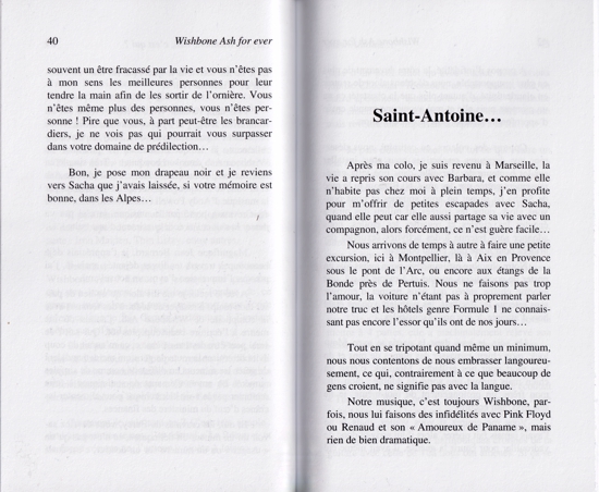 [Wishbone Ash For Ever - Book cover art, spread]